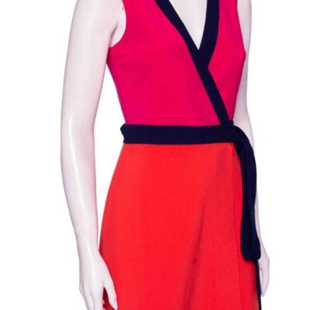 DVF Color-block Dress - Picture 2 of 5